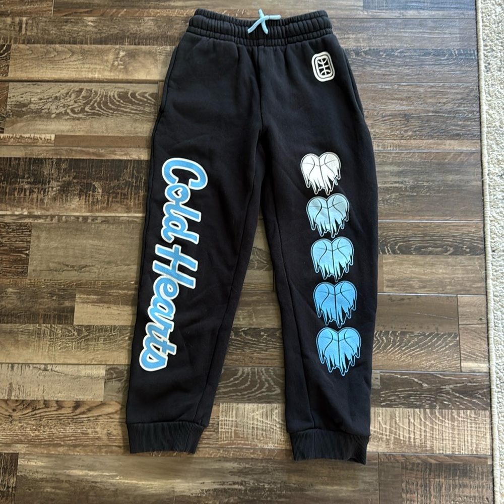 Overtime Cold Hearts Black and Blue Kids Joggers